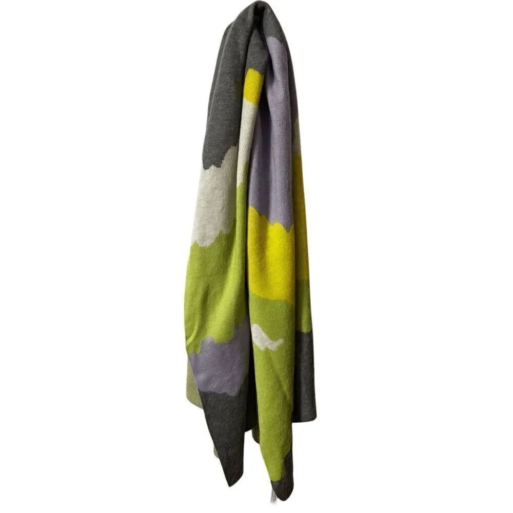 Urban Outfitters Large Soft Blanket Scarf abstract mountain